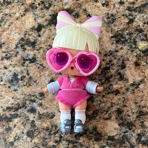Pink Heart-Sunglasses Fashion Doll for Kids